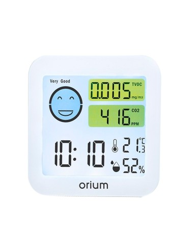 MEDIDOR AIRE ORIUM QUAELIS 20 MEDIDO C02 COV SUP 30 M2 LCD BL.64X56MM