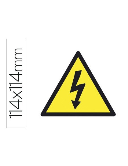 ETIQUETA ADH. APLI 10951 114X114XMM SIMBOLO ALTA TENSION