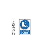 PICTO SEÑAL USO OBLIGATORIO DEL CALZADO SEGURIDAD PVC 245X345 MM 2
