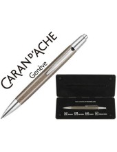 BOLIGRAFO CARAN DACHE ALCHEMIX CUERPO PIEL REPTIL CROMADO BRILLO