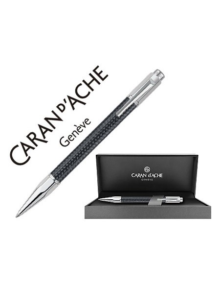 BOLIGRAFO CARAN DACHE VARIUS CUERPO FIBRA CARBON 3000 NG.PLACADO