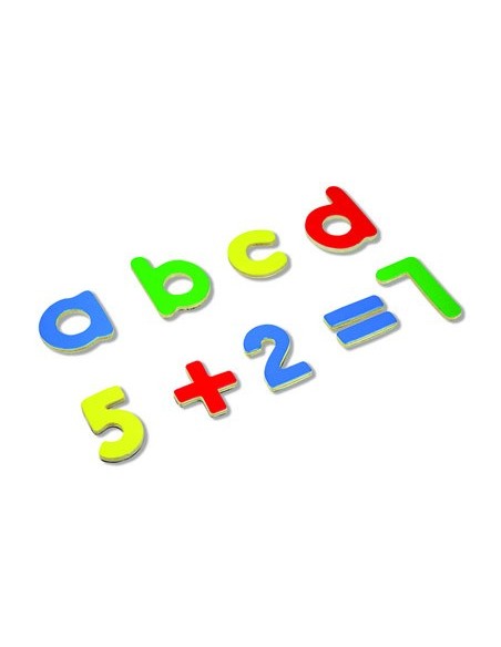 JUEGO ANDREUTOYS LETRAS NUMEROS MAGNETICOS 75 PIEZAS 20,6X19X4,5 CM