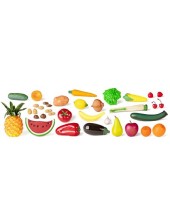 JUEGO MINILAND FRUTAS HORTALIZAS FRUTOS SECOS 36 PIEZAS