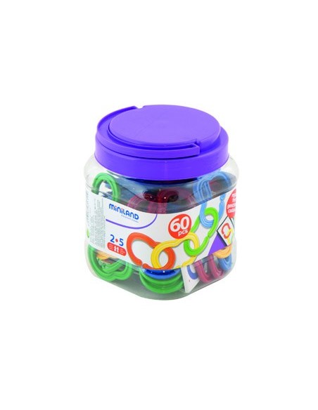 JUEGO MINILAND CADENA PLAST.SERIACION CLASIFICACION 60 UD.