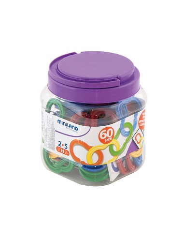 JUEGO MINILAND CADENA PLAST.SERIACION CLASIFICACION 60 UD.