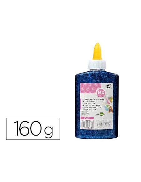 PURPURINA PEGAMENTOFANTASIA AZ. METALIZADO BOTE 160 GR
