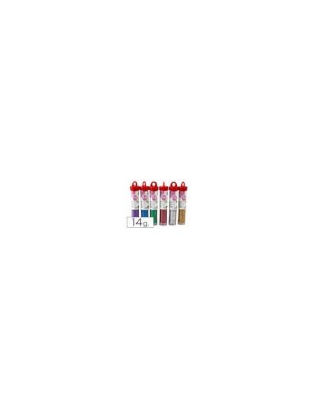 PURPURINA LIDERPAPEL FANTASIA COLORES METALICOS SURTIDOS BOTE 14 GR
