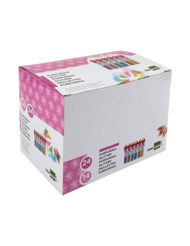 PURPURINA LIDERPAPEL FANTASIA COLORES METALICOS PASTELES BOTE 14 GR