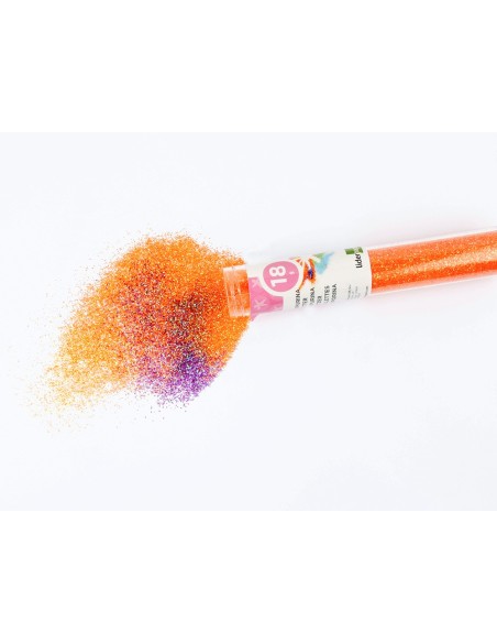 PURPURINA LIDERPAPEL FANTASIA COLORES METALICOS PASTELES BOTE 18 GR