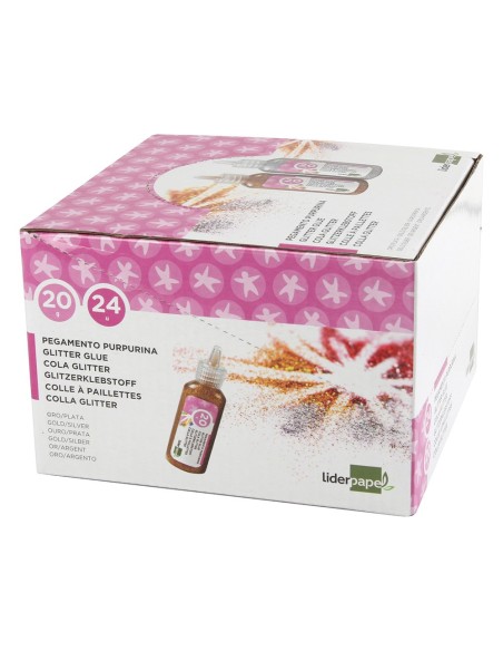 PURPURINA PEGAMENTO LIDER.FANTASIA COL.MET.ORO Y PLATA BOTE 20 GR