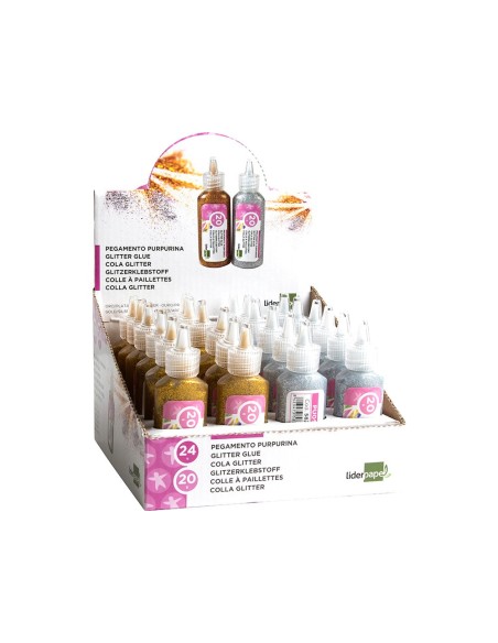 PURPURINA PEGAMENTO LIDER.FANTASIA COL.MET.ORO Y PLATA BOTE 20 GR