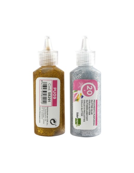 PURPURINA PEGAMENTO LIDER.FANTASIA COL.MET.ORO Y PLATA BOTE 20 GR