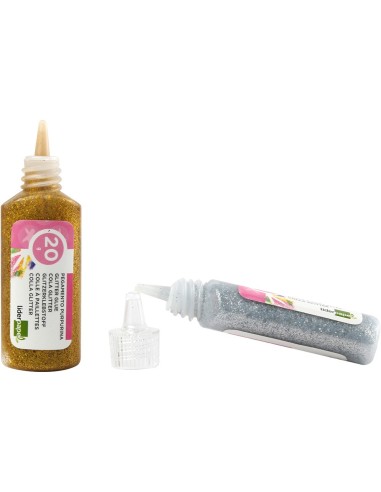 PURPURINA PEGAMENTO LIDER.FANTASIA COL.MET.ORO Y PLATA BOTE 20 GR