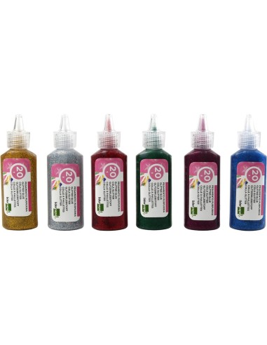 PURPURINA PEGAMENTO LIDER.FANTASIA COL.MET.SURTIDOS BOTE 20 GR