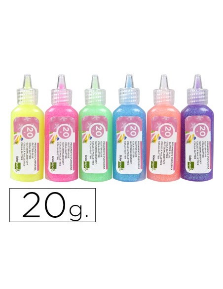 PURPURINA PEGAMENTO LIDER.FANTASIA COL.MET.PASTELES BOTE 20 GR