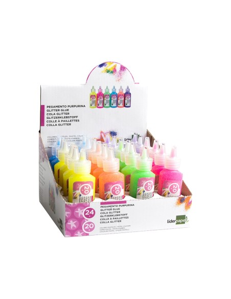 PURPURINA PEGAMENTO LIDER.FANTASIA COL.MET.PASTELES BOTE 20 GR