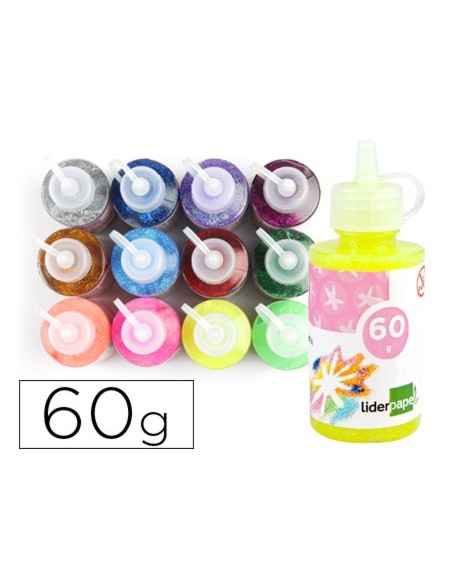 PURPURINA PEGAMENTO LIDER.FANTASIA COL.MET.SURTIDOS BOTE 60 GR