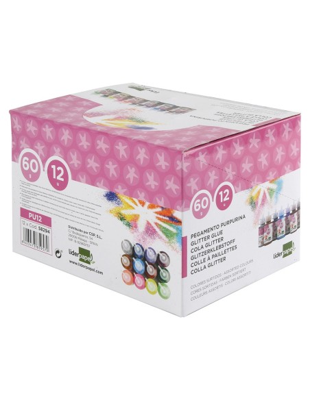 PURPURINA PEGAMENTO LIDER.FANTASIA COL.MET.SURTIDOS BOTE 60 GR