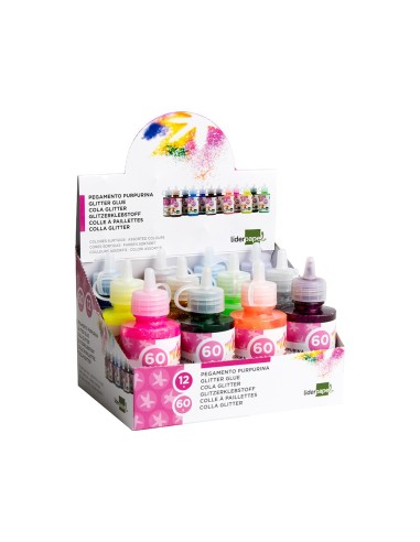 PURPURINA PEGAMENTO LIDER.FANTASIA COL.MET.SURTIDOS BOTE 60 GR