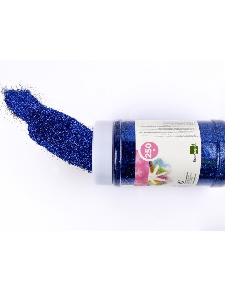 PURPURINA LIDERPAPEL FANTASIA COLOR AZUL METALIZADO BOTE DE 250 GR