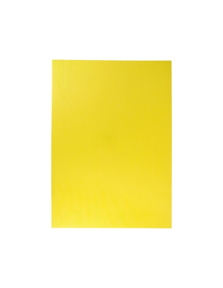 GOMA EVA ONDULADA LIDERPAPEL 50X70CM 2,2MM ESPESOR AMARILLO