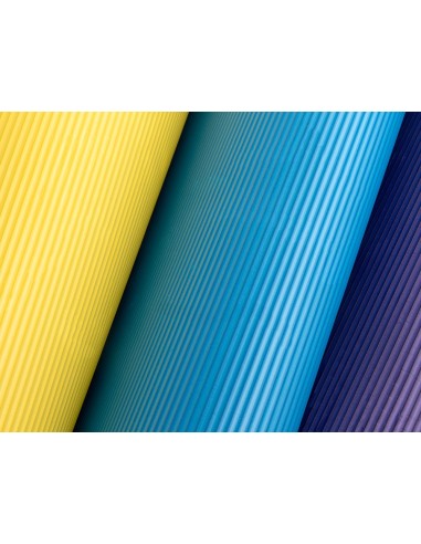 GOMA EVA ONDULADA LIDERPAPEL 50X70CM 2,2MM ESPESOR AMARILLO