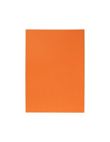 GOMA EVA ONDULADA LIDERPAPEL 50X70CM 2,2MM ESPESOR NARANJA