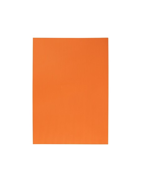 GOMA EVA ONDULADA LIDERPAPEL 50X70CM 2,2MM ESPESOR NARANJA