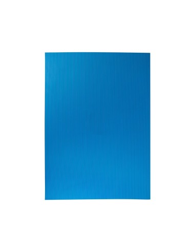 GOMA EVA ONDULADA LIDERPAPEL 50X70CM 2,2MM ESPESOR AZUL CLARO