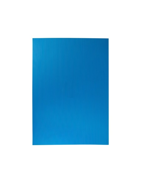 GOMA EVA ONDULADA LIDERPAPEL 50X70CM 2,2MM ESPESOR AZUL CLARO