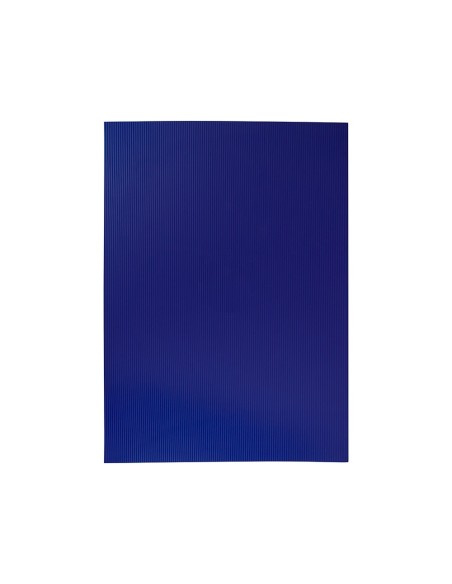 GOMA EVA ONDULADA LIDERPAPEL 50X70CM 2,2MM ESPESOR AZUL OSCURO