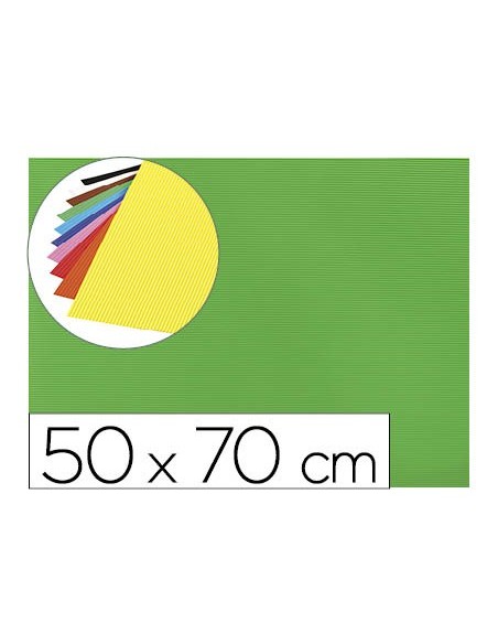 GOMA EVA ONDULADA LIDERPAPEL 50X70CM 2,2MM ESPESOR VERDE
