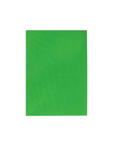 GOMA EVA ONDULADA LIDERPAPEL 50X70CM 2,2MM ESPESOR VERDE