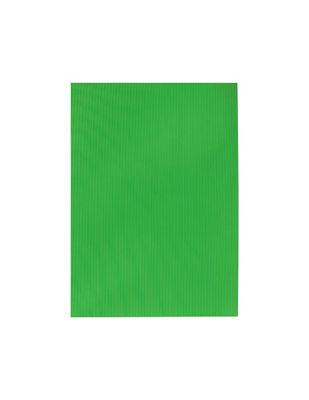 GOMA EVA ONDULADA LIDERPAPEL 50X70CM 2,2MM ESPESOR VERDE