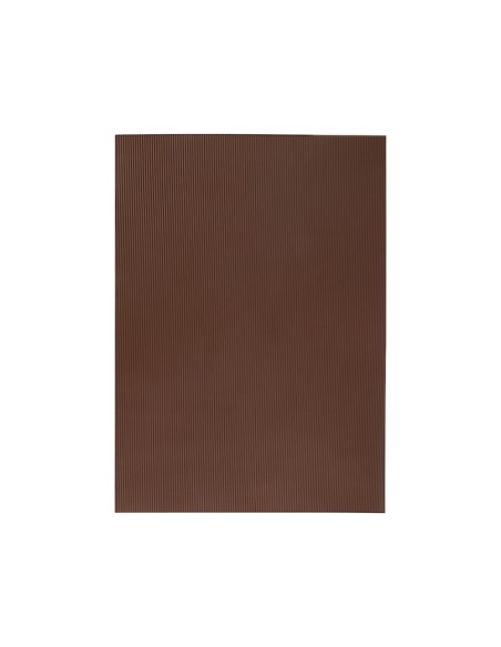 GOMA EVA ONDULADA LIDERPAPEL 50X70CM 2,2MM ESPESOR MARRON