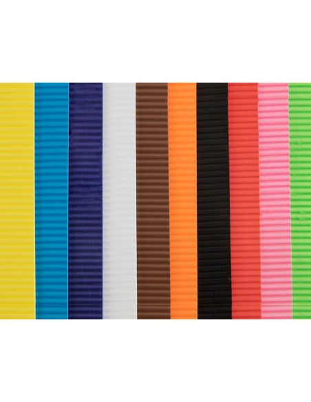 GOMA EVA ONDULADA LIDERPAPEL 50X70CM 2,2MM ESPESOR MARRON