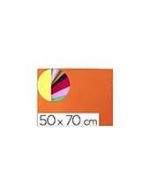 GOMA EVA LIDERPAPEL 50X70CM 60G/M2 ESPESOR 2MM TEXTURA TOALLA NARANJA 2