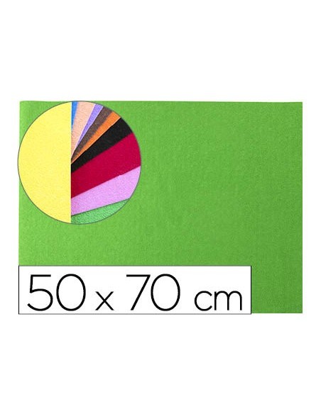 GOMA EVA LIDERPAPEL 50X70CM 60G/M2 ESPESOR 2MM TEXTURA TOALLA VERDE