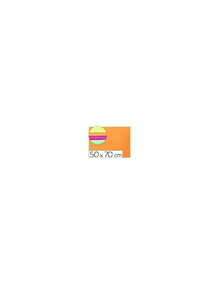 GOMA EVA LIDERPAPEL 50X70CM 60G/M2 ESPESOR 2MM FLUOR NARANJA