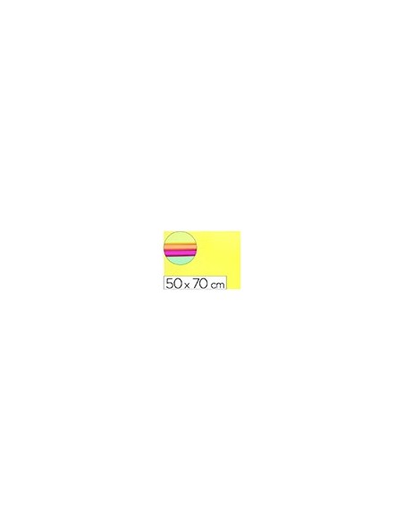 GOMA EVA LIDERPAPEL 50X70CM 60G/M2 ESPESOR 2MM FLUOR AMARILLO