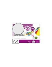 GOMA EVA LIDERPAPEL A4 60G/M2 ESPESOR 1,5MM BL PAQUETE 10 HOJAS GE76 2