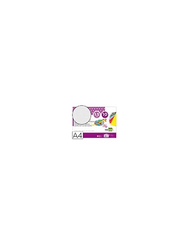 GOMA EVA LIDERPAPEL A4 60G/M2 ESPESOR 1,5MM BL PAQUETE 10 HOJAS GE76