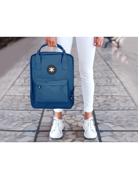 CARTERA ANTARTIK MOCHILA 2 ASAS BOLSILLOS EXT.AZ.MAR. 300X115X390 MM