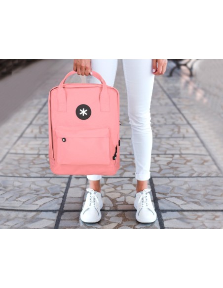 CARTERA ANTARTIK MOCHILA 2 ASAS BOLSILLOS EXT.CORAL 300X115X390 MM