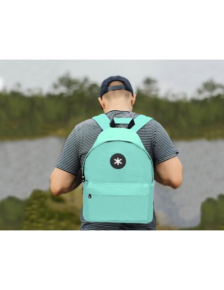 CARTERA ANTARTIK MOCHILA ASA BOL. CREMALLERA VE. MENTA 310X160X410MM