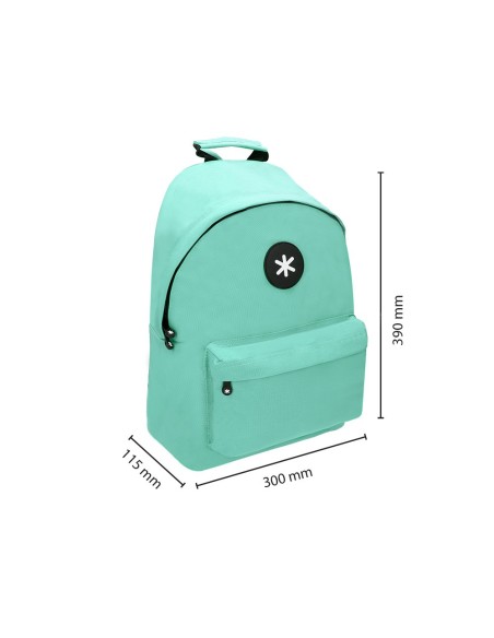 CARTERA ANTARTIK MOCHILA ASA BOL. CREMALLERA VE. MENTA 310X160X410MM