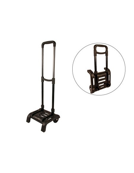 CARRO PORTAMOCHILAS LIDERPAPELPLEGABLE NEGRO 860X280X260 MM
