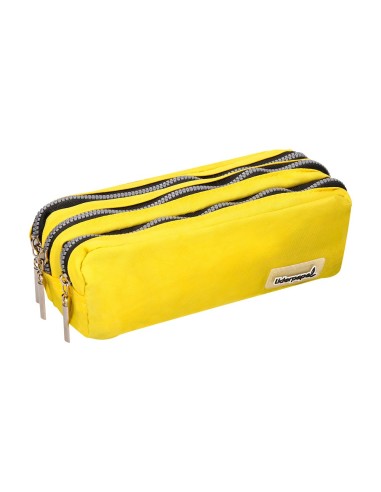 BOLSO ESCOLAR PORTATODO 3 BOLSILLOS AM.PASTEL 185X55X70 MM