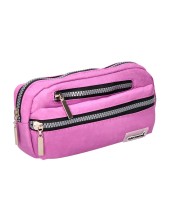 BOLSO ESCOLAR PORTATODO OVALADO 3 BOLSILLOS VIO.PASTEL 195X40X100 MM