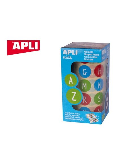 GOMETS APLI AUTOADHESIVO RED.ABECEDARIO 20 MM MULTICOLOR